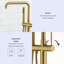 1 Handle Floor Freestanding Tub Filler with Diverter
