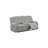 1Pc Motion Loveseat Ash Color Fur Like Corduroy Living Room Reclining Couch Plush Textured Seat-2080583275