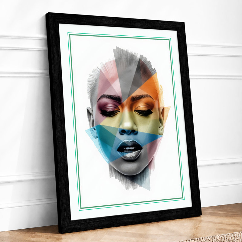 Duality Modern - Framed Print, A2 - 59.4 x 42.0 cm, Black
