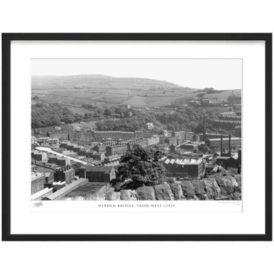 Hebden Bridge, From West C1935 - Single Picture Frame Print