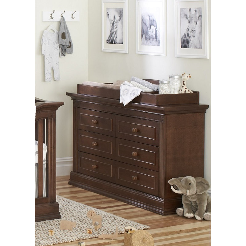 Montana 6 Drawer Double Dresser, Brown Sugar