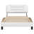 vidaXL Bed Frame without Mattress Hvar White 137x190 cm Faux Leather-2030857291-2030857288