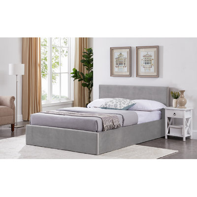 Upholstered Ottoman Lift Up Storage Bed