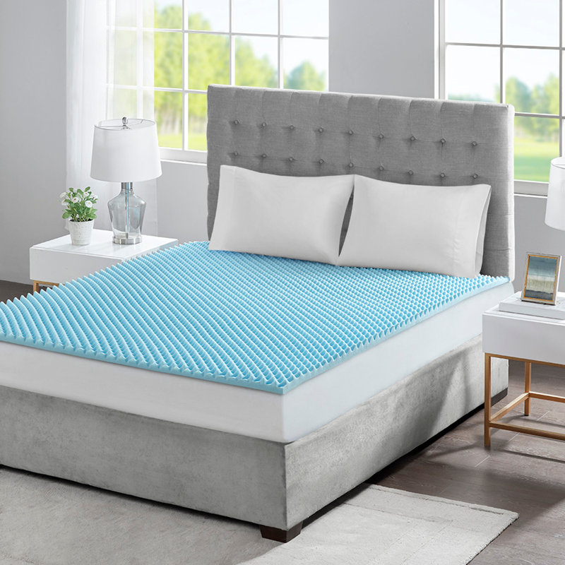 Surmatelas réversible hypoallergénique toutes saisons 1,5 po, Double