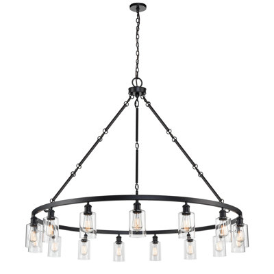 Monyea - Light Wagon Wheel Chandelier