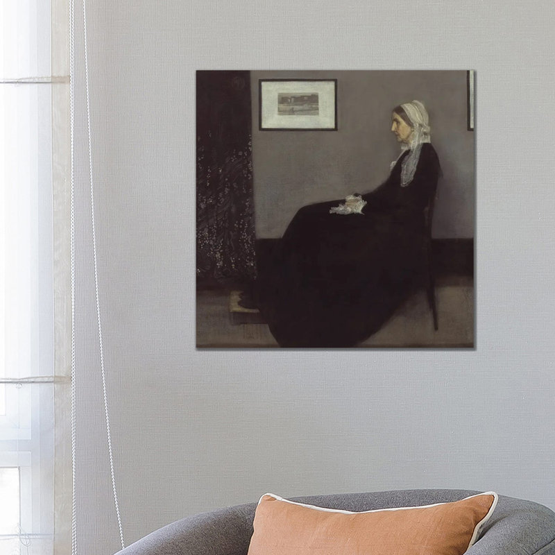 Arrangement In Grey And Black. Portrait Of The Painter's Mother by James Abbott McNeill Whistler - 1 Piece Wall Art on Canvas