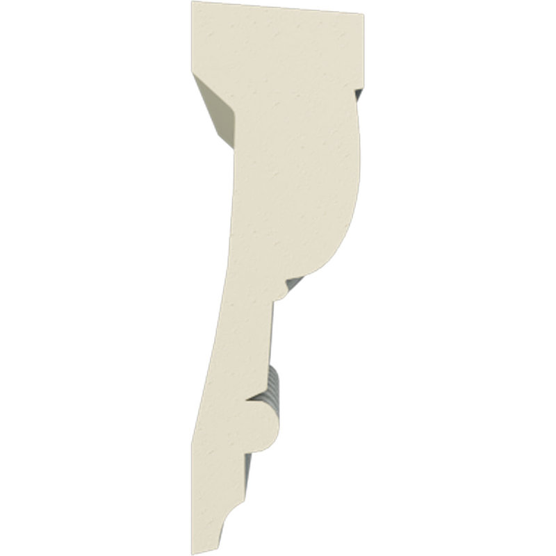 Primed White Polyurethane Egg & Dart Crown Moulding Set