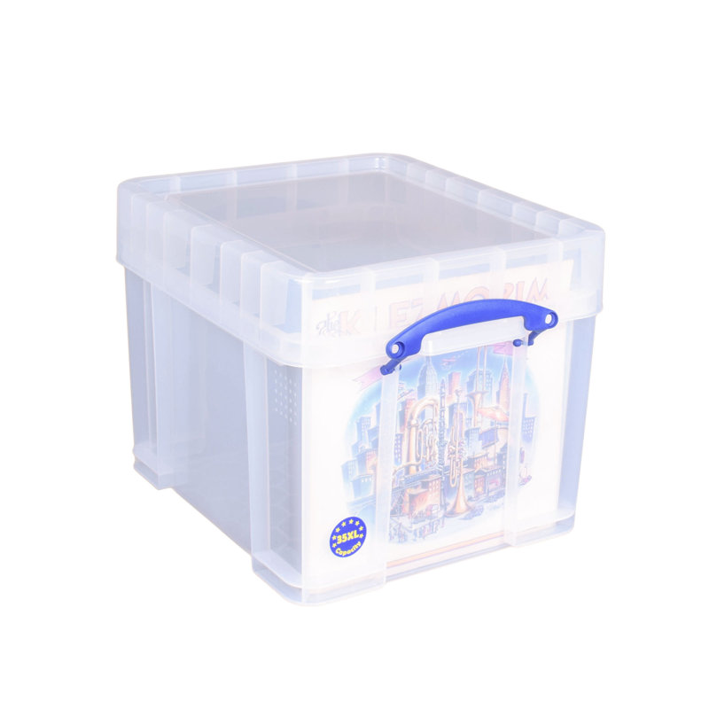 Ivy Bronx 35 Liter Storage Container with Snap Lid and Clip Lock Handle