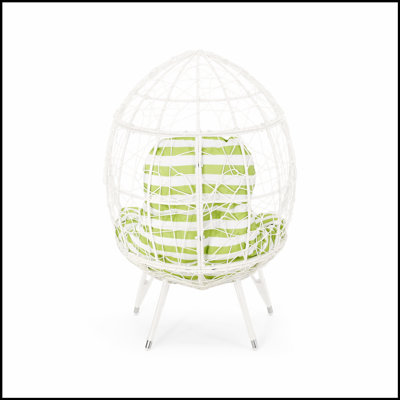 Fauteuil d'extérieur en osier de style Gianni
