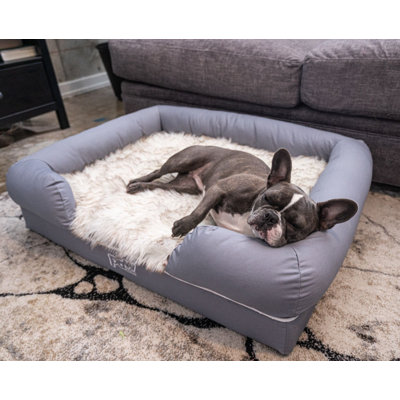 PupLounge Memory Foam Bolster Bed & Topper