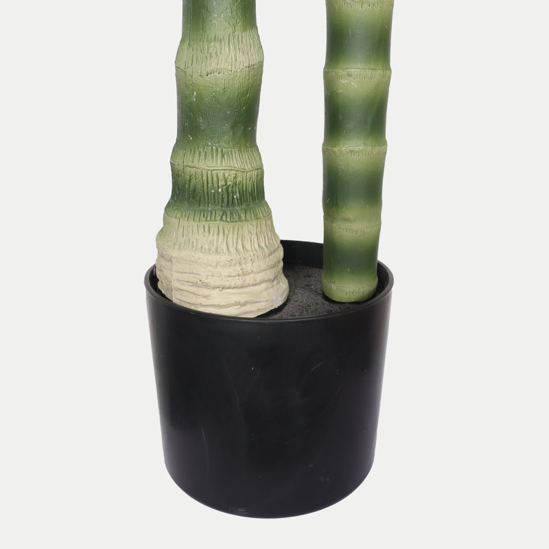 6FT Faux Artificial Palm Tree with Pot for Indoor Decor, 72in x 47in