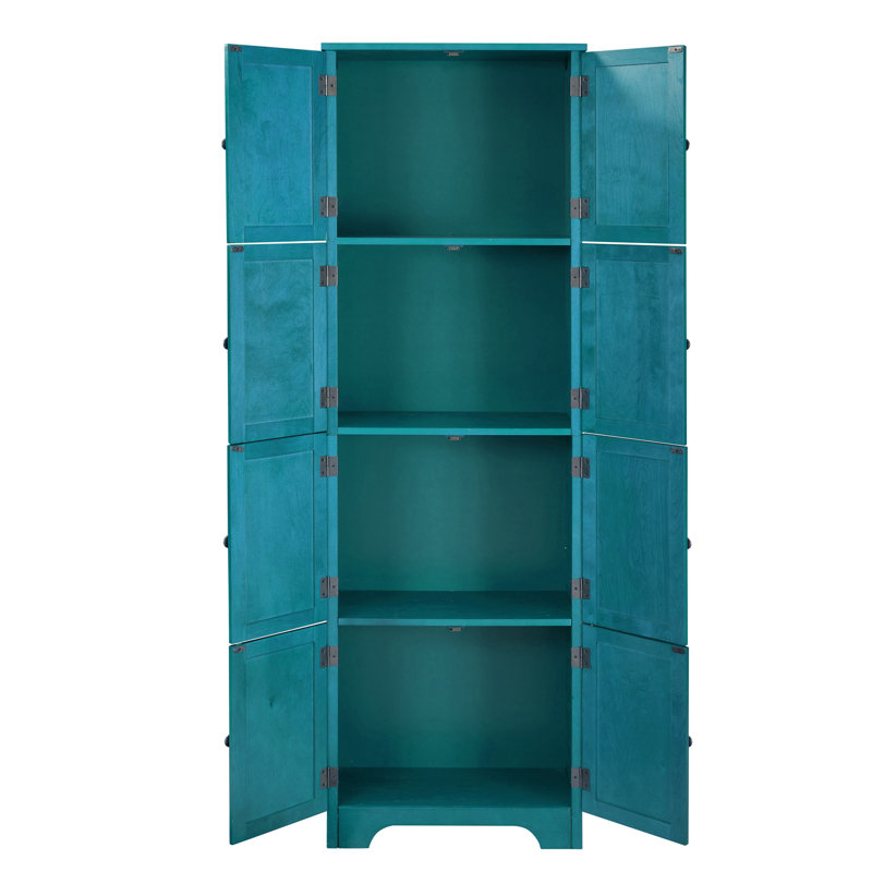 24″ W X 72″ H Freestanding Bathroom Cabinet, Blue