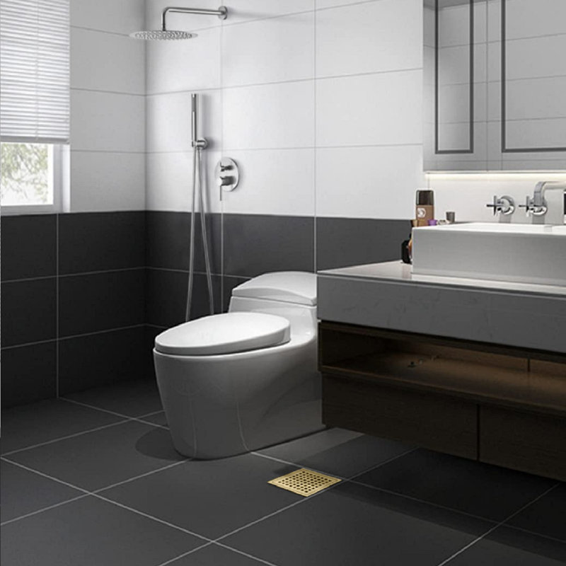6'' W Tile-In, Brushed Gold