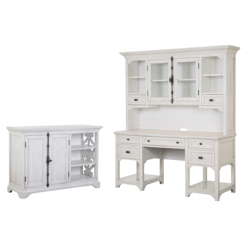 Bureau et huche avec support pour imprimante