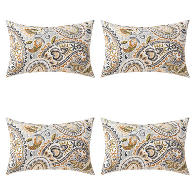 Henrich Indoor/Outdoor Striped Lumbar Pillow