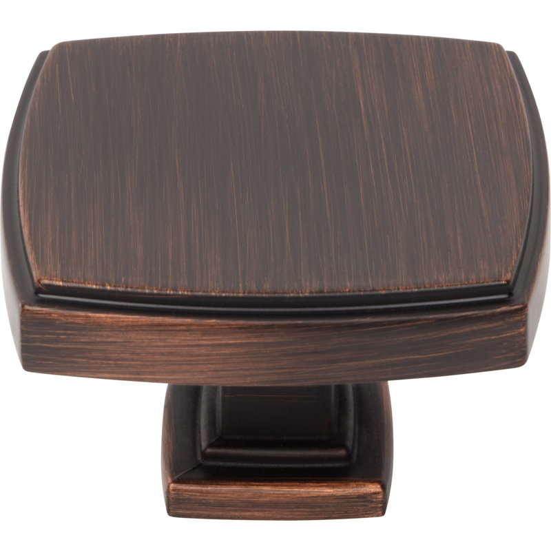 Square Knob, Brushed Oil Rubbed Bronze