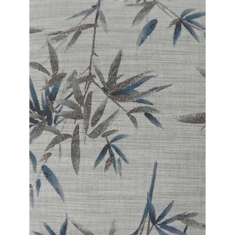  Coussin contemporain, 22 po x 22 po, Bleu / gris