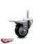 Poly roue pivotante 5/8 pouce fileté tige totale frein de verrouillage