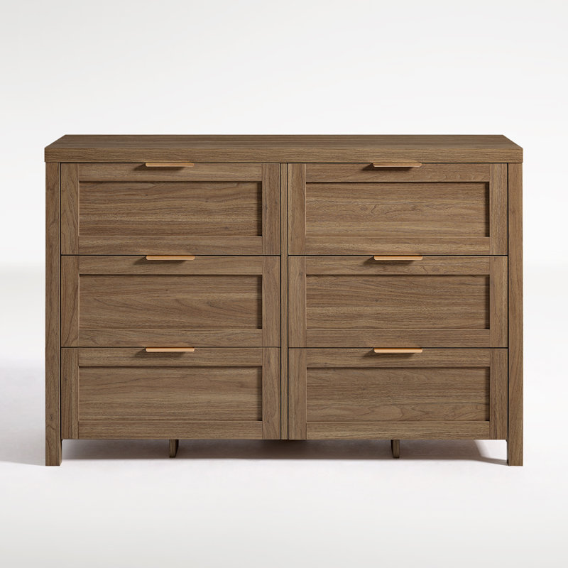 Allenside 47.24'' W 6 - Drawer Dresser, Special Walnut