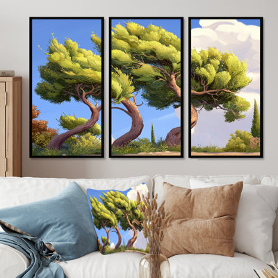 Ensemble de salon art mural The Cyber Pointillism XIII - Van Gogh