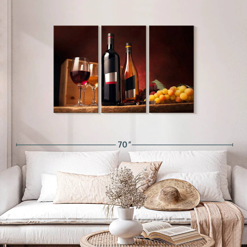 Yarlin Wine On The Table, 28" H x 45" W