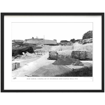 Old Sarum, Chapel Of St Nicholas And Castle Well 1913 - Single Picture Frame Print