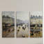 Avenue De Opera Rain by Camille Pissarro - 3 Piece Wrapped Canvas Painting-1444618795