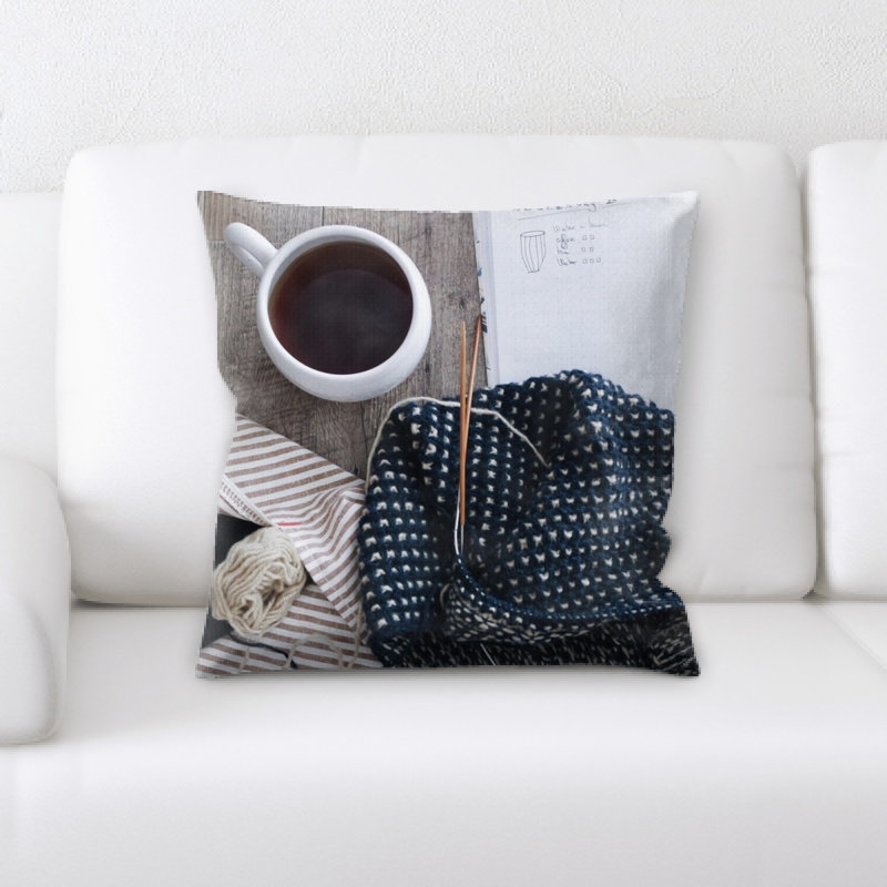 Microsuede Reversible Throw Pillow