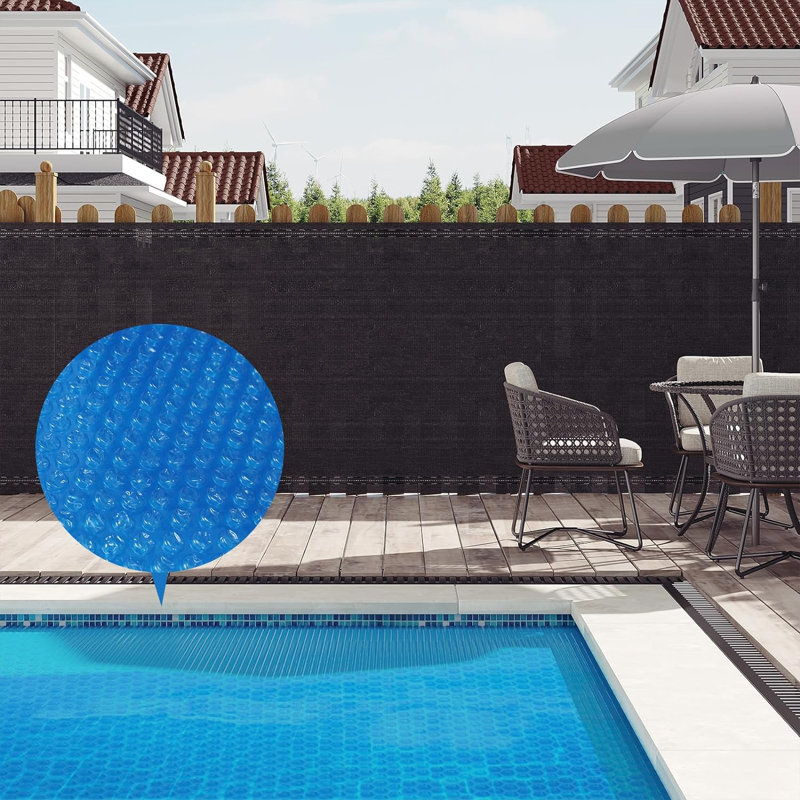 Solar swimming pool cover, solar cover, UV-resistant solar cover, pool cover, pool heating solar, blue