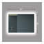 Miroir de salle de bain pour salle de bain avec lumière intense, intensité variable, contrôle de l'interrupteur mural, antibuée, IRC 90 réglable 3000K-4500K-6000K, IP54 imperméable à l'eau, vertical et horizontal-1379630558