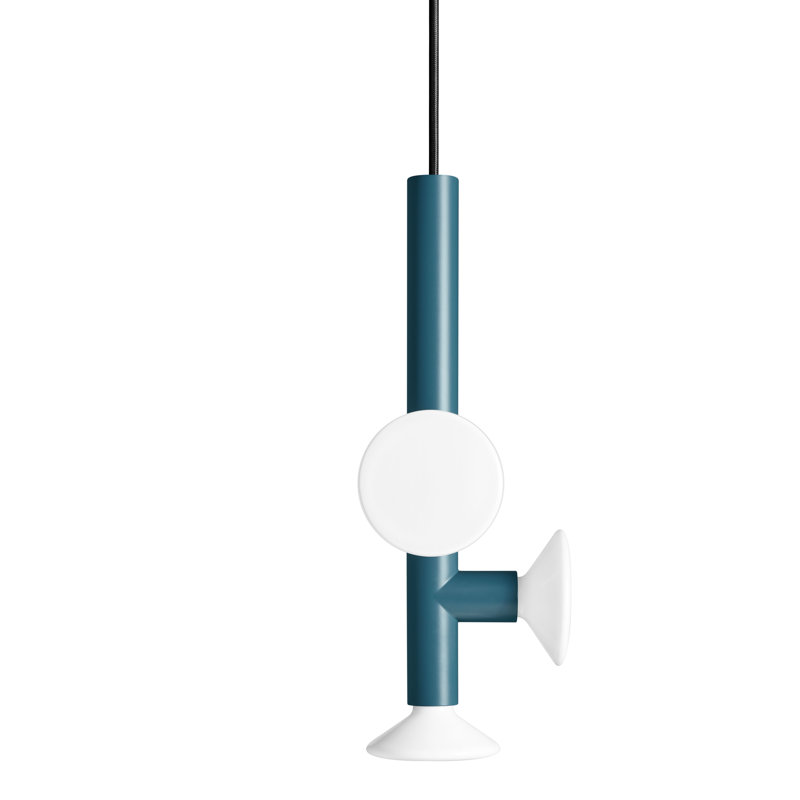 Luminaire suspendu 3 lumières Ultra, Bleu espace