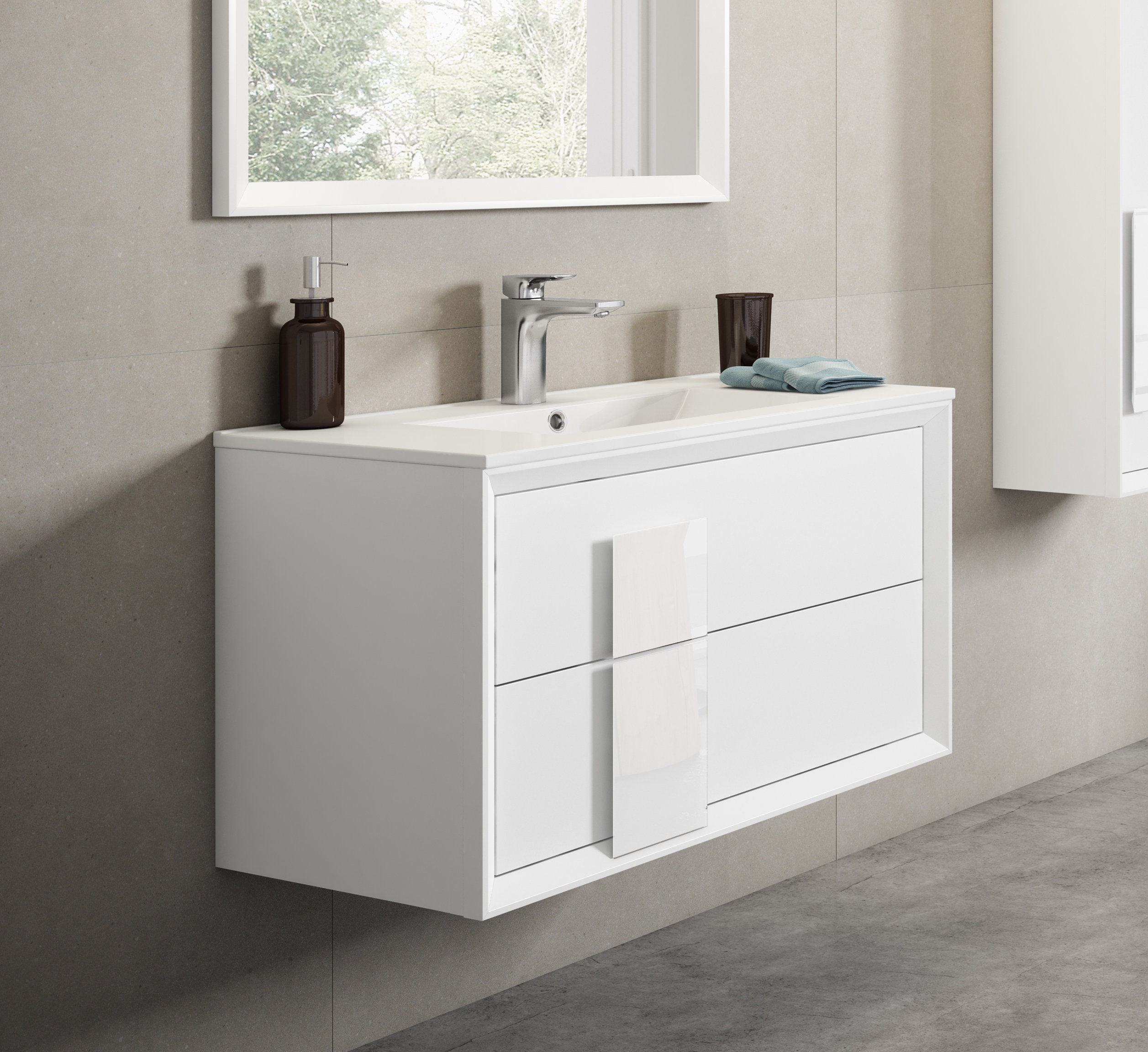 Orren Ellis Zak 32" WallMounted Single Bathroom Vanity Set Wayfair