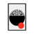 Black Floater Framed