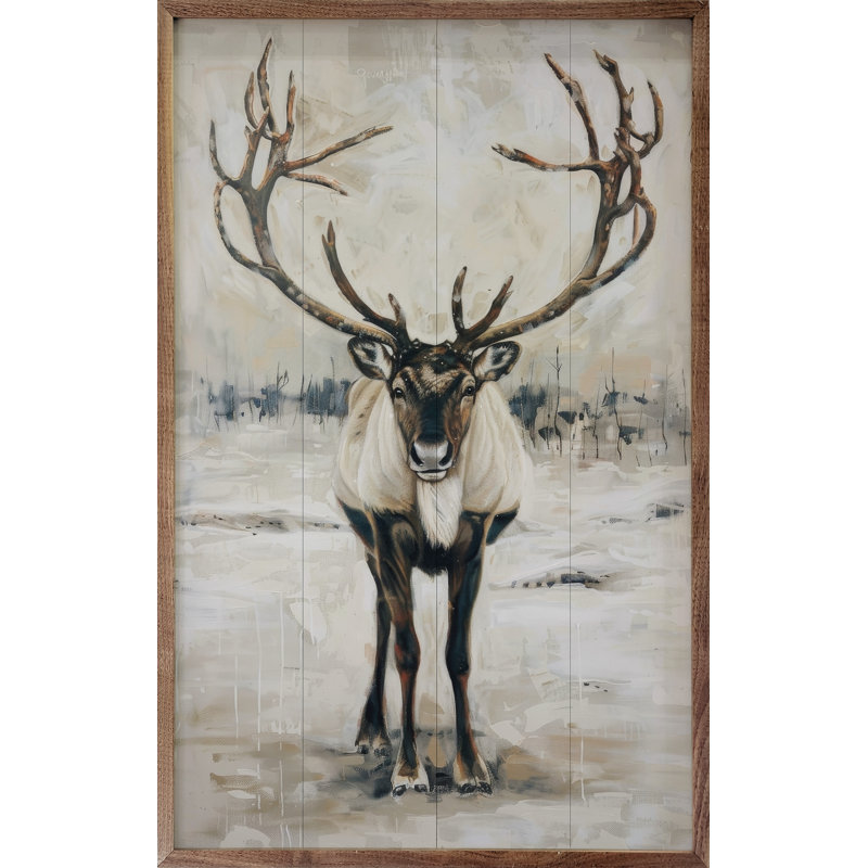 Wild Wild Reindeer IV par Petals Prints Design, H 8 po x l 5 po
