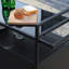 Chariot à vin polyvalent pour l'extérieur - noir, roulant avec rangement et plateau pour le jardin, la piscine, la cuisine, la salle à manger, le buffet de table tournant à 360 °, les fêtes au bord de la piscine