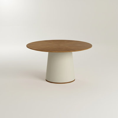 Table de salle à manger moderne 59,05 pouces avec base élégante pour des réunions élégantes