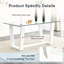 Ensemble de table et de chaises. Une table de salle à manger rectangulaire comprend un plateau en verre trempé et un support en panneau de fibres à densité moyenne blanc élégant.