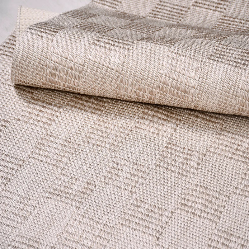 Tapis en polyester Fiedler Mink Modern facile à nettoyer, 6,5 pi x 13 pi