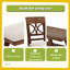 Ensemble de table de salle à manger 6 pièces à hauteur de comptoir en bois avec tablette de rangement, ensemble de table de cuisine avec banc et 4 chaises, style rustique-129881157