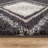 Geometric Grid Pattern Shag Rug – Anthracite Dark Gray – Medium Pile, Soft & Durable-1655194099