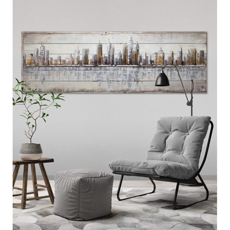 Next Stop: USA print on wood
