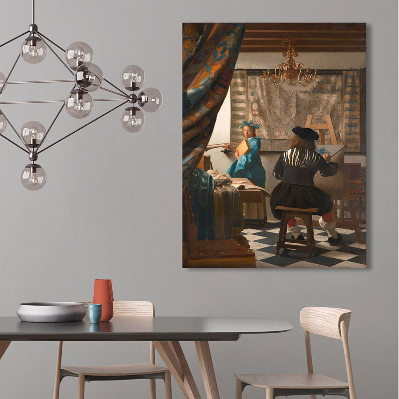 The Art Of Painting (Detail) by Johannes Vermeer - Wrapped Canvas Painting, 80cm H x 60cm W x 4cm D