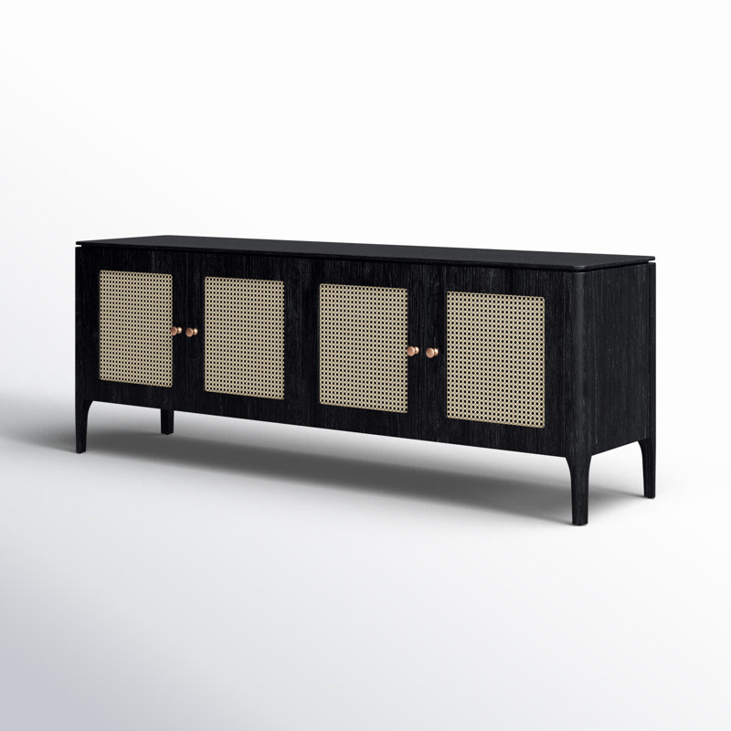 Modern Brazilian 78.5'' W Sideboard, Ebano/Natural