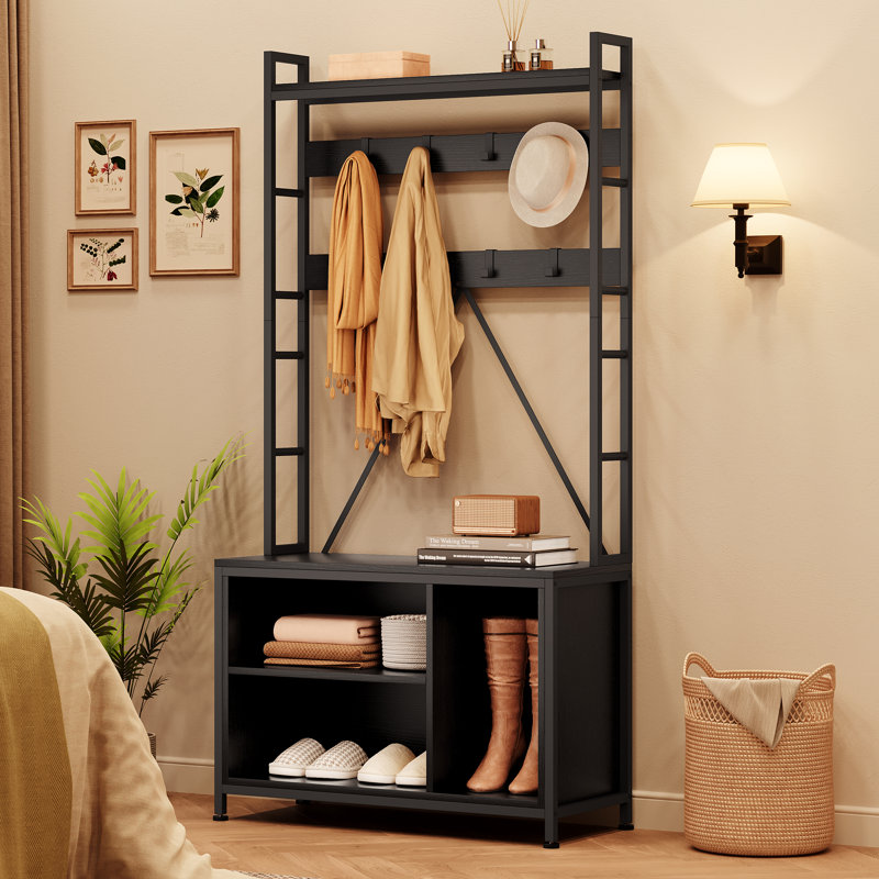 Hall Tree 92.5cm Wide, Black