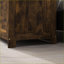 Commodes et amp; Garde-robes | Coffre de rangement en bois aggloméré brun rustique 39,4 po avec 2 charnières de sécurité HOMcom