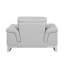 Chaise en cuir italien à grain supérieur-988885138