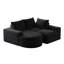 Canapé modulaire incurvé en chenille de 99 pouces avec méridienne, canapé modulaire en forme de L avec sièges profonds, canapé modulaire en chenille pour le salon et la chambre à coucher, aucun assemblage requis-129743694-129743693