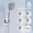 10" Shower Head : High Rainfall & Handheld, 11" Arm, 6 Spray Modes, Self-cleaning, Stainless Steel, Leak-, Wall Mount, Square Package: 10 Inch Handheld With 11 Extension Clogging, Mounted Showerhead-118765865