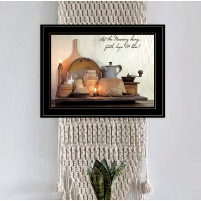 Faith, Hope & Love Framed Wall Art for Living Room, Home Wall Decor by Susie Boyer