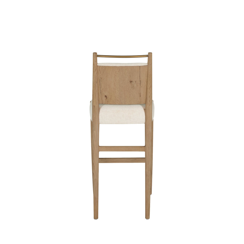 Highland Oak Reclined Back Bar Stool, Dawn